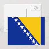 Patriotic Bosnië Herzegovina vlag Briefkaart (Voorkant / Achterkant)
