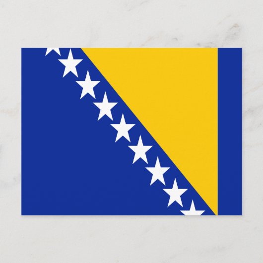 Patriotic Bosnië Herzegovina vlag Briefkaart (Voorkant)