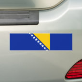 Patriotic Bosnië Herzegovina vlag Bumpersticker (Op auto)
