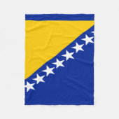 Patriotic Bosnië Herzegovina vlag Fleece Deken (Voorkant)