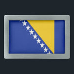 Patriotic Bosnië Herzegovina vlag Gesp<br><div class="desc">De nationale vlag van Bosnië en Herzegovina.</div>