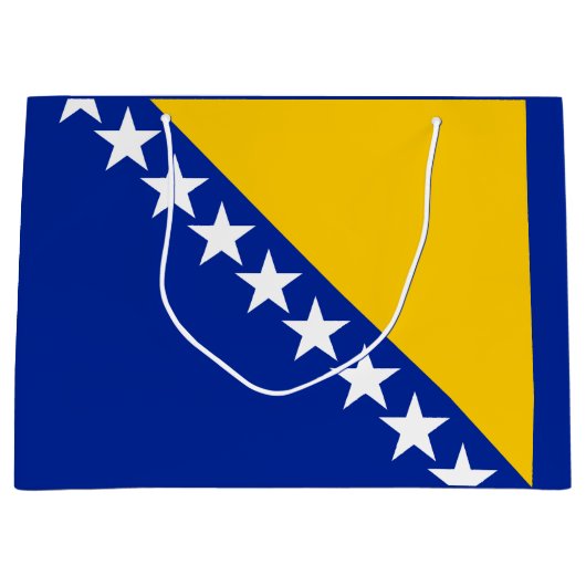 Patriotic Bosnië Herzegovina vlag Groot Cadeauzakje (Voorkant)