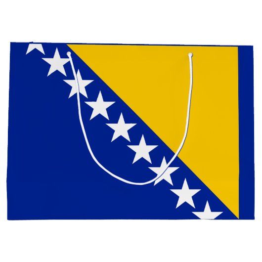 Patriotic Bosnië Herzegovina vlag Groot Cadeauzakje (Achterkant)