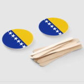 Patriotic Bosnië Herzegovina vlag Handwaaier (Niet-gemonteerd)