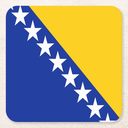 Patriotic Bosnië Herzegovina vlag Kartonnen Onderzetters (Voorkant)