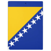 Patriotic Bosnië Herzegovina vlag Klembord (Achterkant)