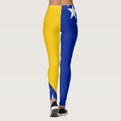 Patriotic Bosnië Herzegovina vlag Leggings (Achterkant)
