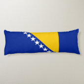 Patriotic Bosnië Herzegovina vlag Lichaamskussen (Achterkant)