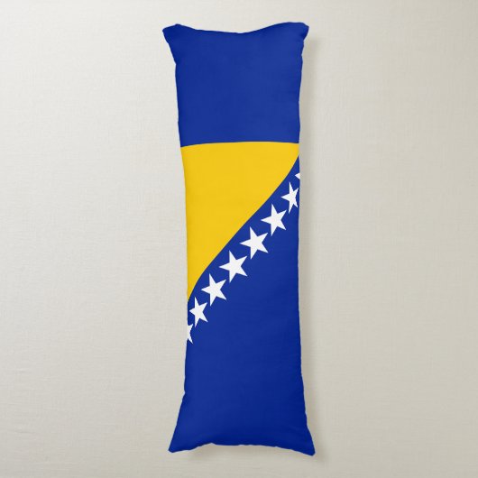 Patriotic Bosnië Herzegovina vlag Lichaamskussen (Voorkant Verticaal)