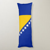 Patriotic Bosnië Herzegovina vlag Lichaamskussen (Achterkant (Verticaal))