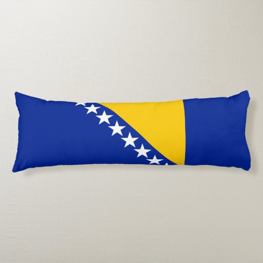 Patriotic Bosnië Herzegovina vlag Lichaamskussen (Voorkant)
