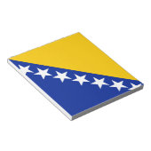Patriotic Bosnië Herzegovina vlag Notitieblok (Schuin)