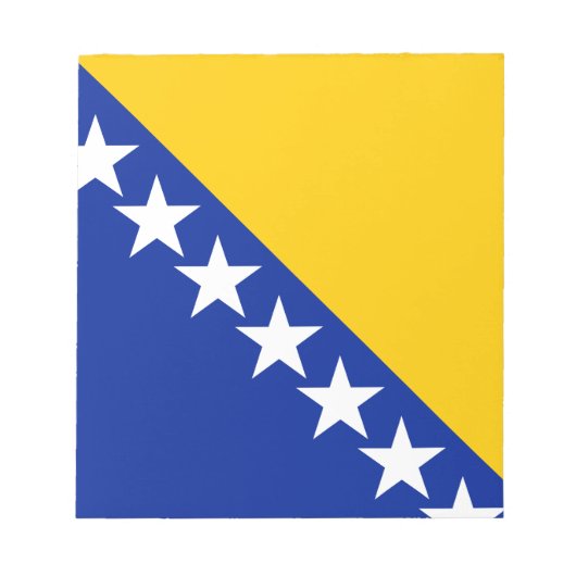 Patriotic Bosnië Herzegovina vlag Notitieblok (Voorkant)