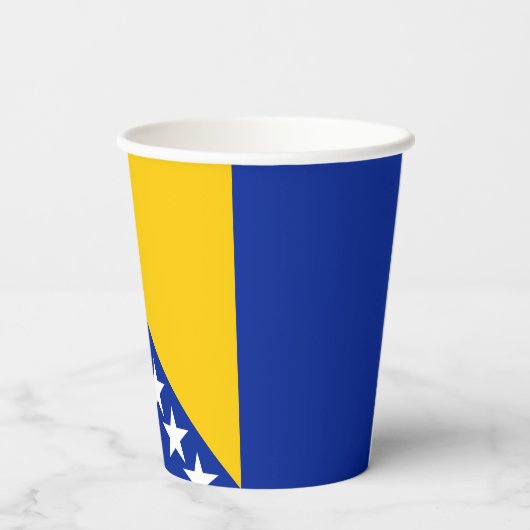 Patriotic Bosnië Herzegovina vlag Papieren Bekers (Achterkant)