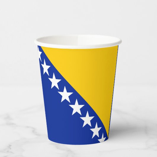 Patriotic Bosnië Herzegovina vlag Papieren Bekers (Links)