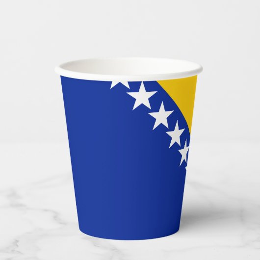 Patriotic Bosnië Herzegovina vlag Papieren Bekers (Voorkant)