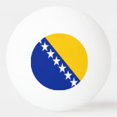 Patriotic Bosnië Herzegovina vlag Pingpongbal (Voorkant)