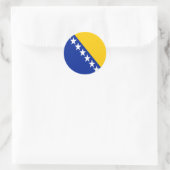 Patriotic Bosnië Herzegovina vlag Ronde Sticker (Tas)