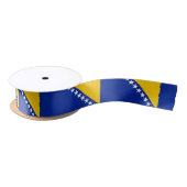 Patriotic Bosnië Herzegovina vlag Satijnen Lint (Spoel)