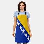 Patriotic Bosnië Herzegovina vlag Schort (Gedragen)