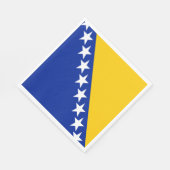 Patriotic Bosnië Herzegovina vlag Servet (Hoek)