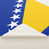 Patriotic Bosnië Herzegovina vlag Sherpa Deken (3/4)