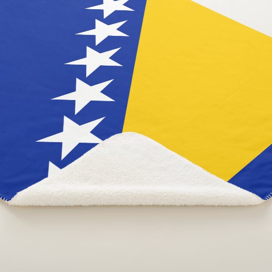 Patriotic Bosnië Herzegovina vlag Sherpa Deken (3/4)