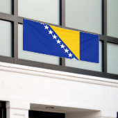 Patriotic Bosnië Herzegovina vlag Spandoek (Buitenkant Gebouw)