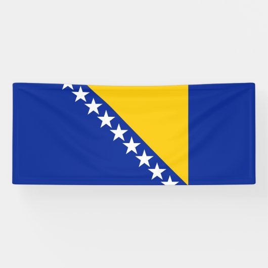 Patriotic Bosnië Herzegovina vlag Spandoek (Horizontaal)