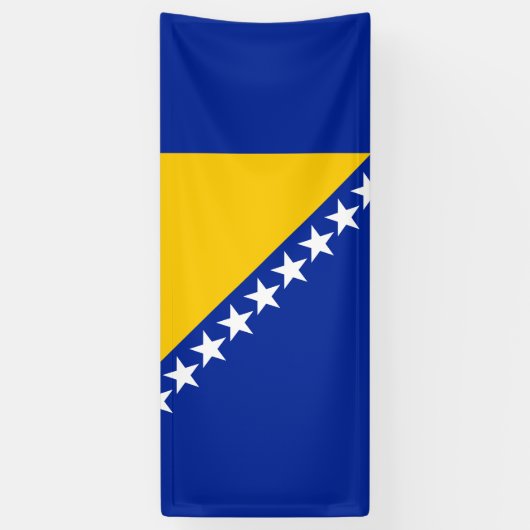 Patriotic Bosnië Herzegovina vlag Spandoek (Verticaal)