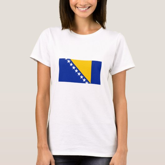 Patriotic Bosnië Herzegovina vlag T-shirt (Voorkant)