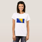 Patriotic Bosnië Herzegovina vlag T-shirt (Voorkant volledig)