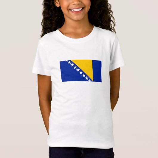 Patriotic Bosnië Herzegovina vlag T-shirt (Voorkant)