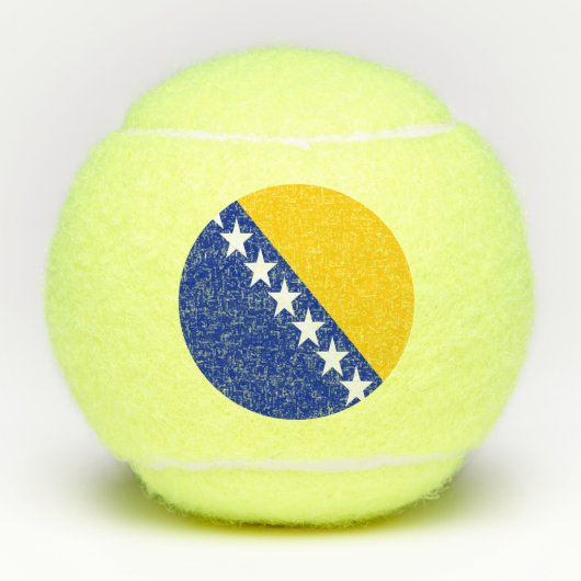 Patriotic Bosnië Herzegovina vlag Tennisballen (Voorkant)