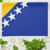 Patriotic Bosnië Herzegovina vlag Theedoek (Gevouwen)