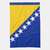Patriotic Bosnië Herzegovina vlag Theedoek (Verticaal)