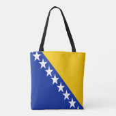 Patriotic Bosnië Herzegovina vlag Tote Bag (Achterkant)