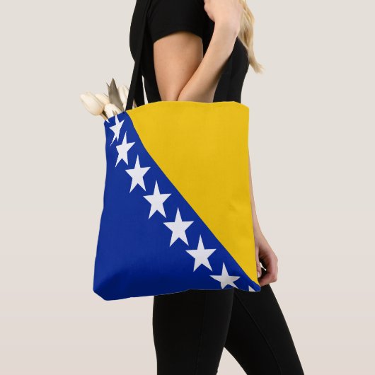 Patriotic Bosnië Herzegovina vlag Tote Bag (Dichtbij)
