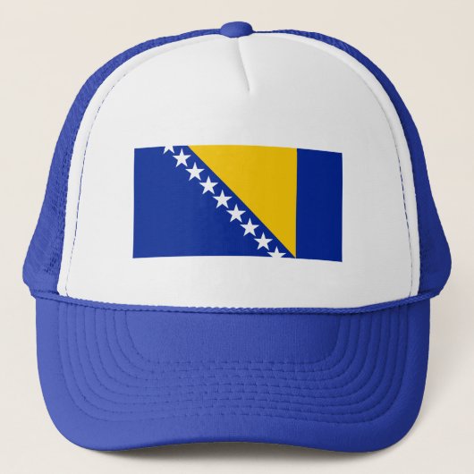 Patriotic Bosnië Herzegovina vlag Trucker Pet (Voorkant)