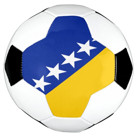 Patriotic Bosnië Herzegovina vlag Voetbal (Gedraaid)