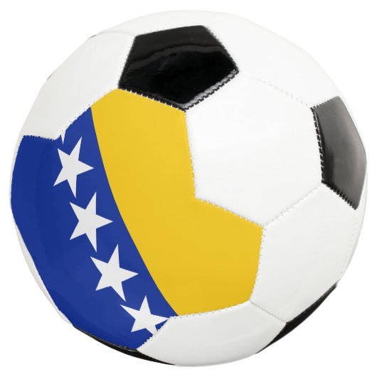 Patriotic Bosnië Herzegovina vlag Voetbal (Drie kwart)