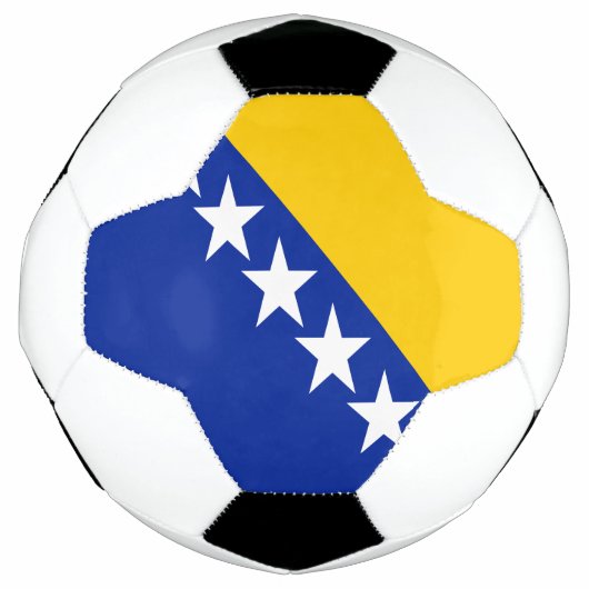 Patriotic Bosnië Herzegovina vlag Voetbal (Voorkant)
