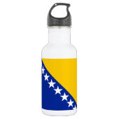 Patriotic Bosnië Herzegovina vlag Waterfles (Voorkant)