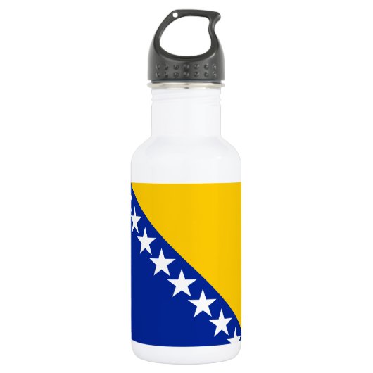 Patriotic Bosnië Herzegovina vlag Waterfles (Voorkant)