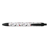 Patriotic Boston Terrier Dog Black Ink Pen (Achterkant)