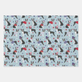 Patriotic Boston Terrier Dog Inpakpapier Vel (Voorkant)