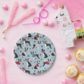 Patriotic Boston Terrier Dog Papieren Bordje (Feest)