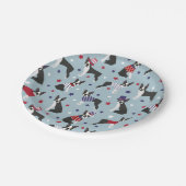 Patriotic Boston Terrier Dog Papieren Bordje (Gekanteld)