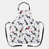 Patriotic Boston Terrier Dog Schort (Voorkant)