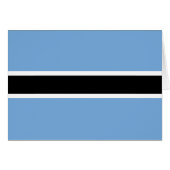 Patriotic Botswana Flag (Voorkant Horizontaal)